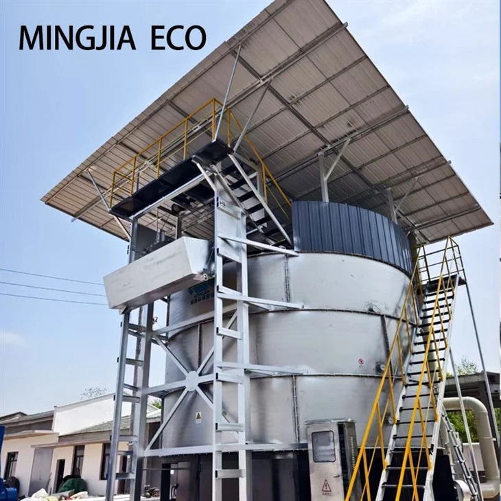 Farm Composting Fermentation Tanks Organic Fertilizer Fermenter Food Waste Composting Machine 304 Stainless Steel suppliers